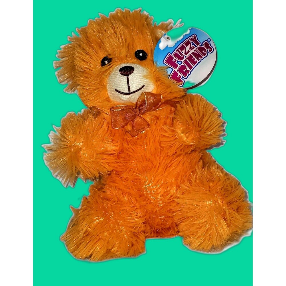 Greenbrier Fuzzy Friends Teddy Bear – 7" Plush Stuffed Animal – Orangish Tan